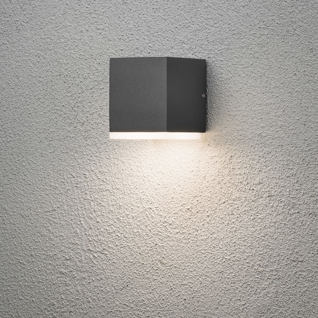 

KONSTSMIDE Wandlamp Monza LED 1x6 W donkergrijs