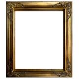 Träram i guld, innermått 40x50 cm