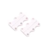 Paire de boucles de lacet magnétiques sans cravate Blanc