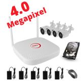 Övervakningssystem i otroliga 4.0MP. WiFi & NVR i H.265 komprimering!