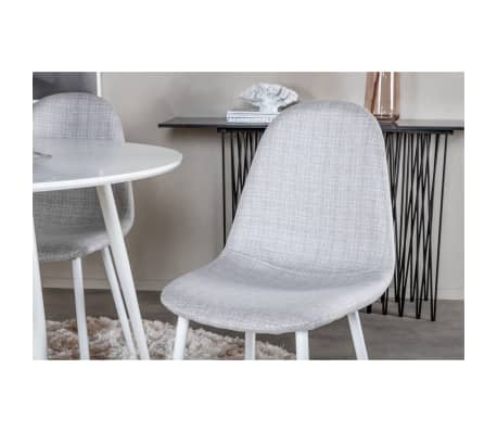 Venture Home Jídelní židle 2 ks Polar polyester šedé a bílé