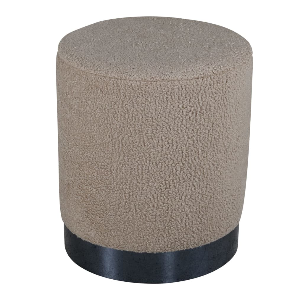 Alternativ bild 4 för Venture Home Sittpuff Benji 35x35x42,5 cm teddy beige och svart