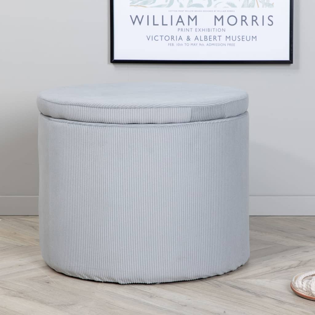 Venture Home Hocker Dunken 51x 51x 43 cm Kord Grau