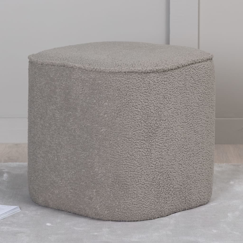 Venture Home Hocker Piff 44x 44x 41 cm Teddy Grau