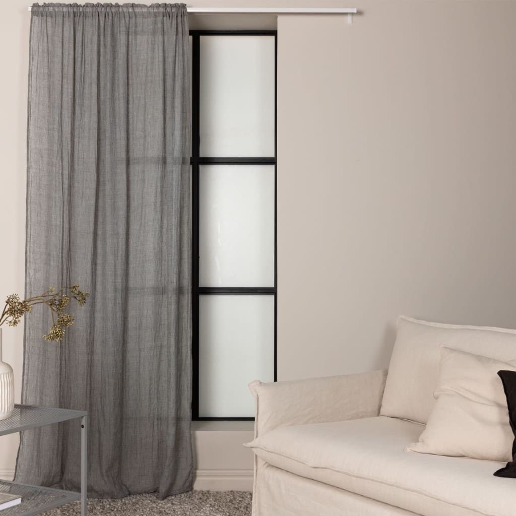 Venture Home Gardine Elena 240x 135 cm Polyester Dunkelgrau