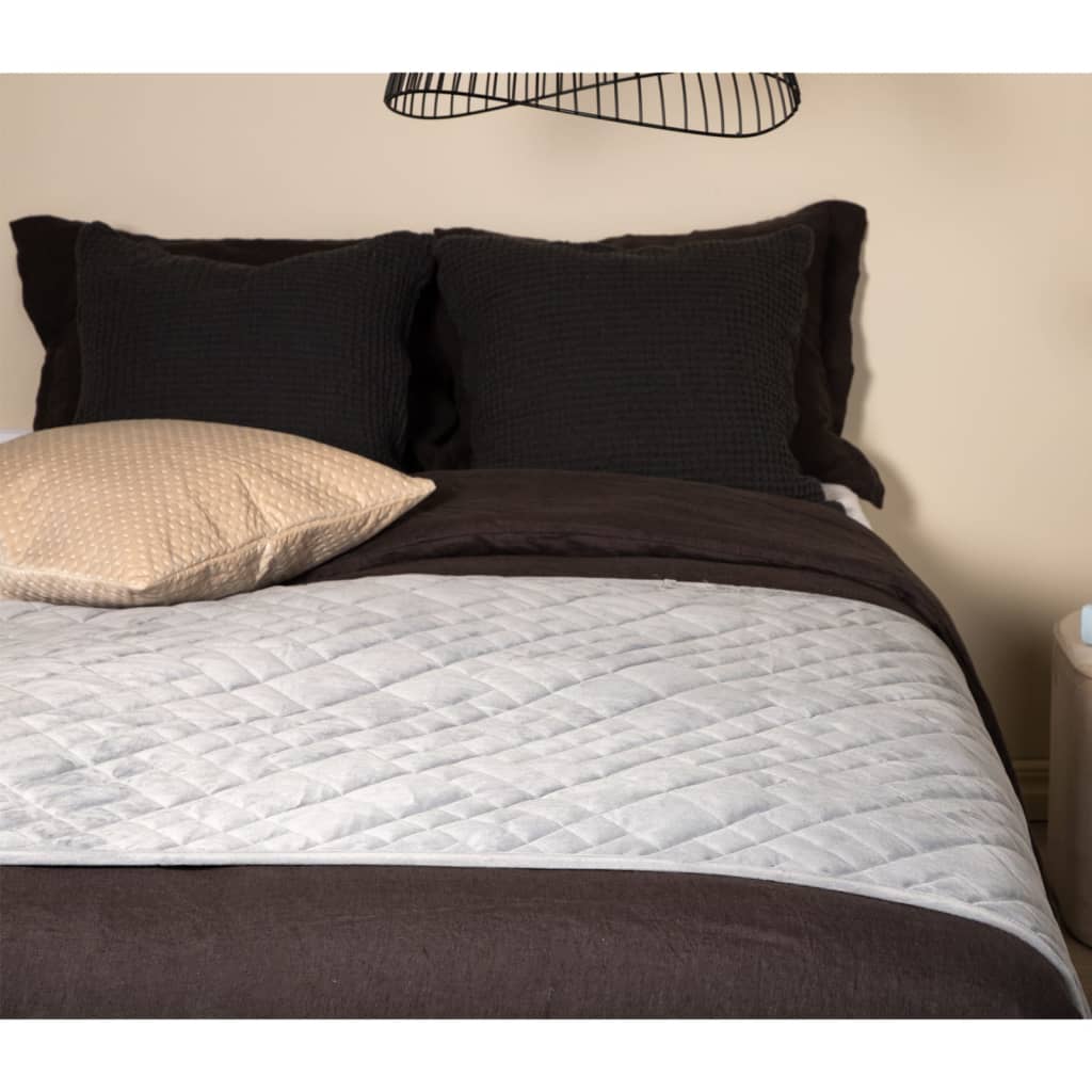 Venture Home Bedspread Jilly 80×260 cm Polyester Light Grey