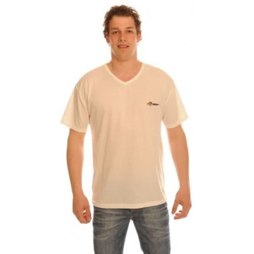 Generic Sunselect zondoorlatend heren T-shirt met V hals - White