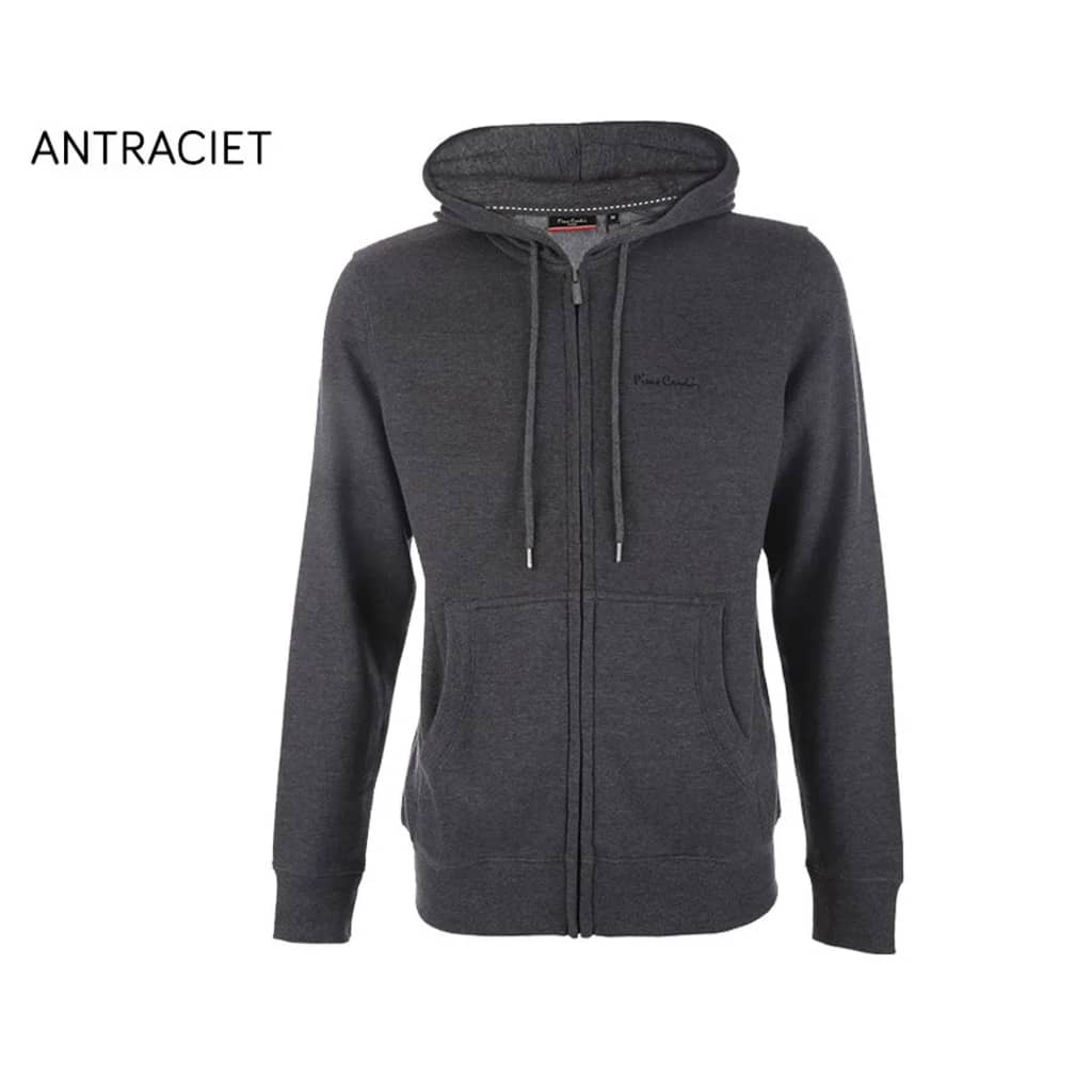 Pierre Cardin Full Zip Hoody Charcoal - M