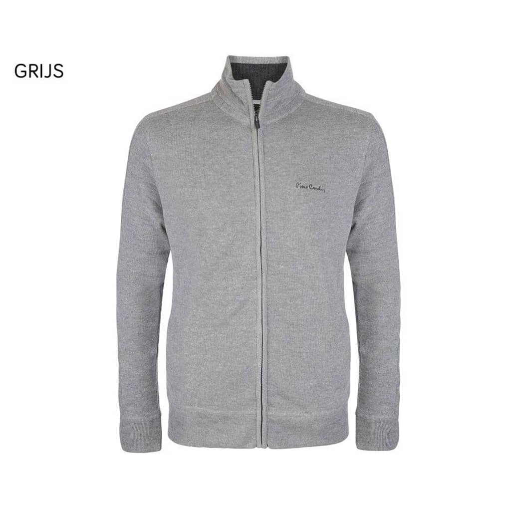Pierre Cardin Full Zip Sweatshirt Grey Marl - L