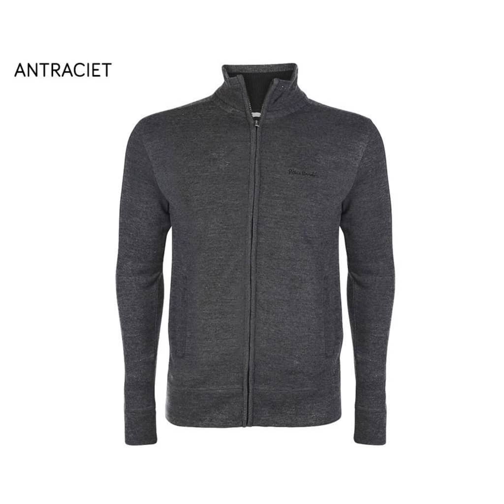 Pierre Cardin Full Zip Sweatshirt Charcoal Marl - XL