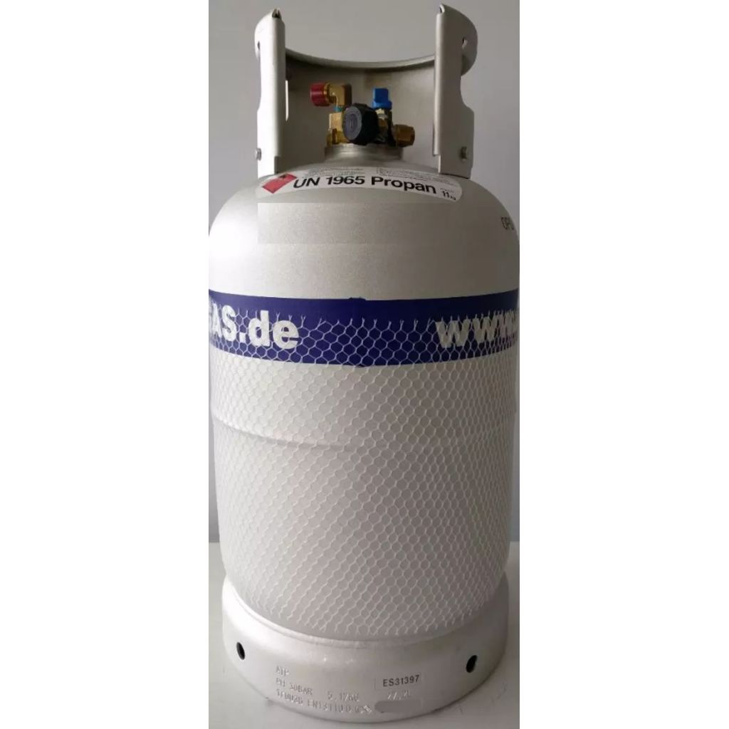 Broilfire 36 liter multivalve alugasdamptank met vulknie