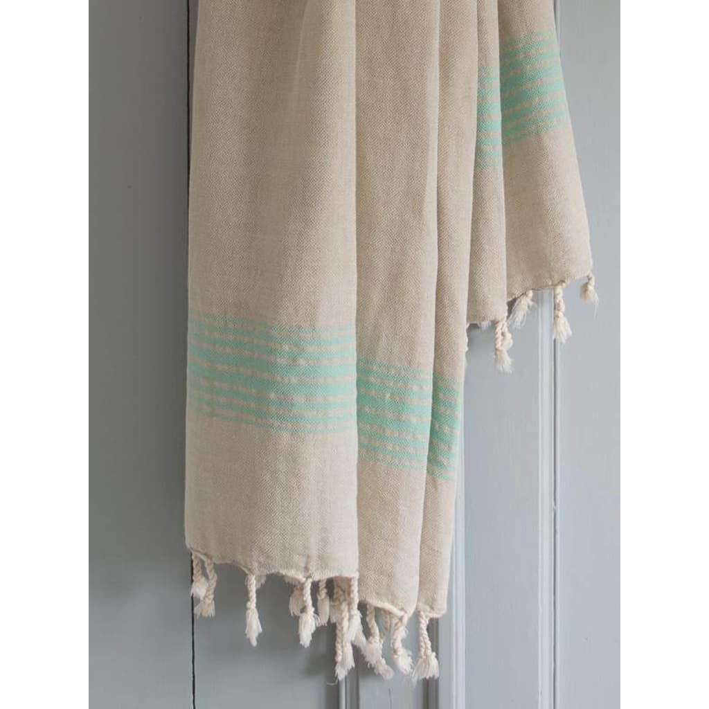 Ottomania Nieuw Linnen Hamamdoek Donkerzeegroen Van ottomania kopen in de aanbieding