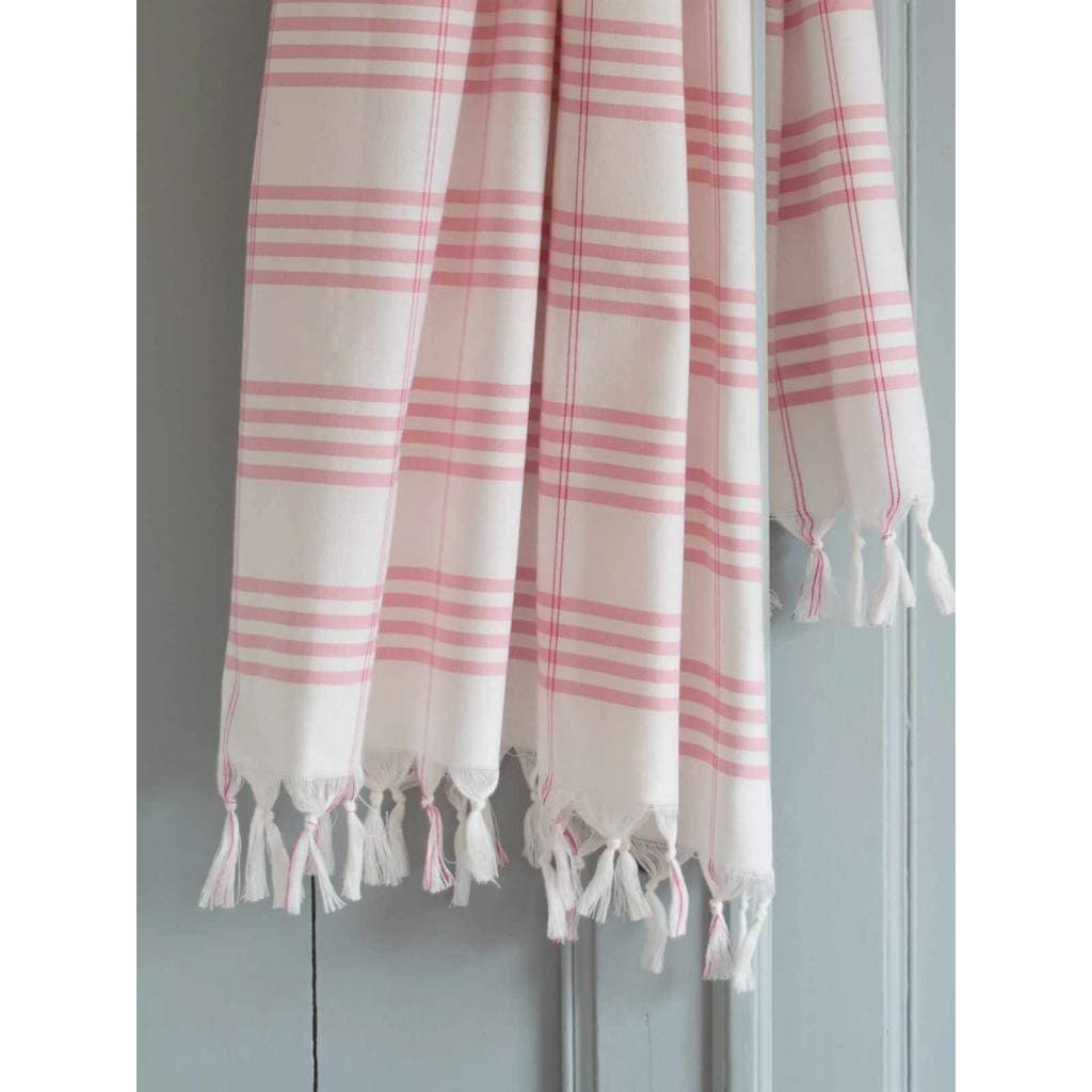 Ottomania Nieuw Hamamdoek Xl Poederroze Geruit 210X100Cm Van ottomania kopen in de aanbieding