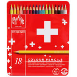Caran D'ache Swisscolor color Pencils in Metal Box (Pack of 18)