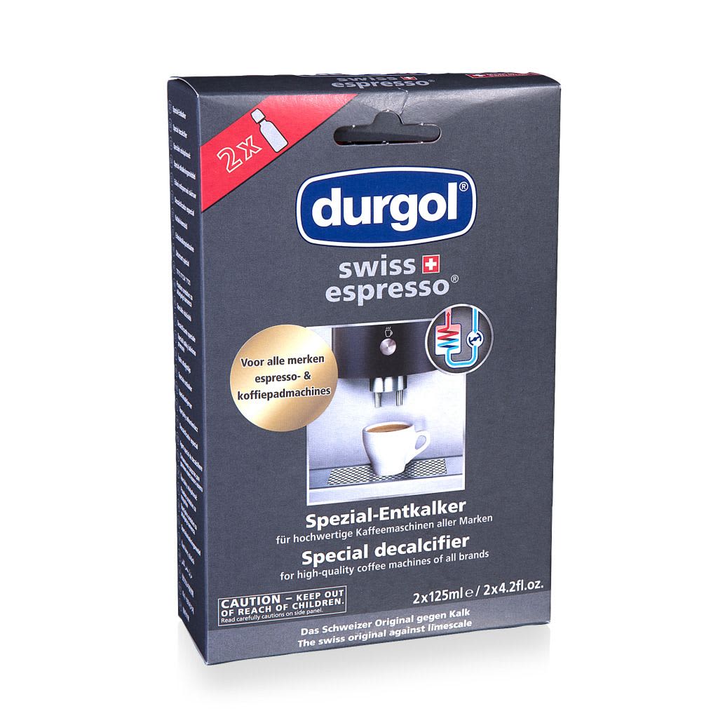 Durgol Swiss Espresso 2x 125ml Ontkalkingsmiddel voor Koffiezetappa...