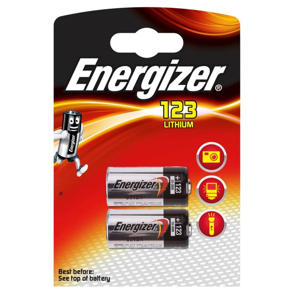 Afbeelding Energizer staafbatterij e2 Photo 123 Lithium 3V 2 stuks door Vidaxl.nl