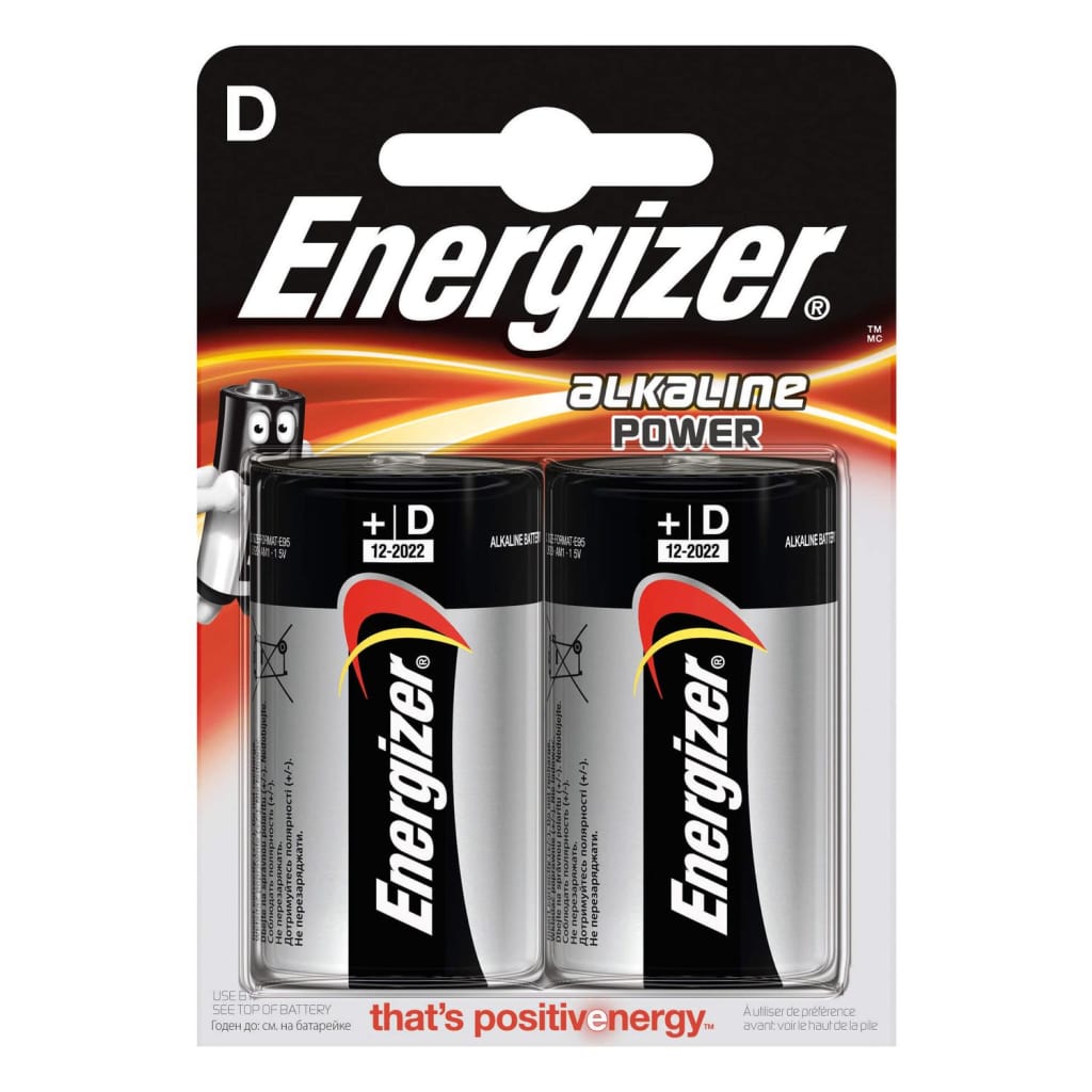Energizer batterijen Power LR20 D 2 stuks