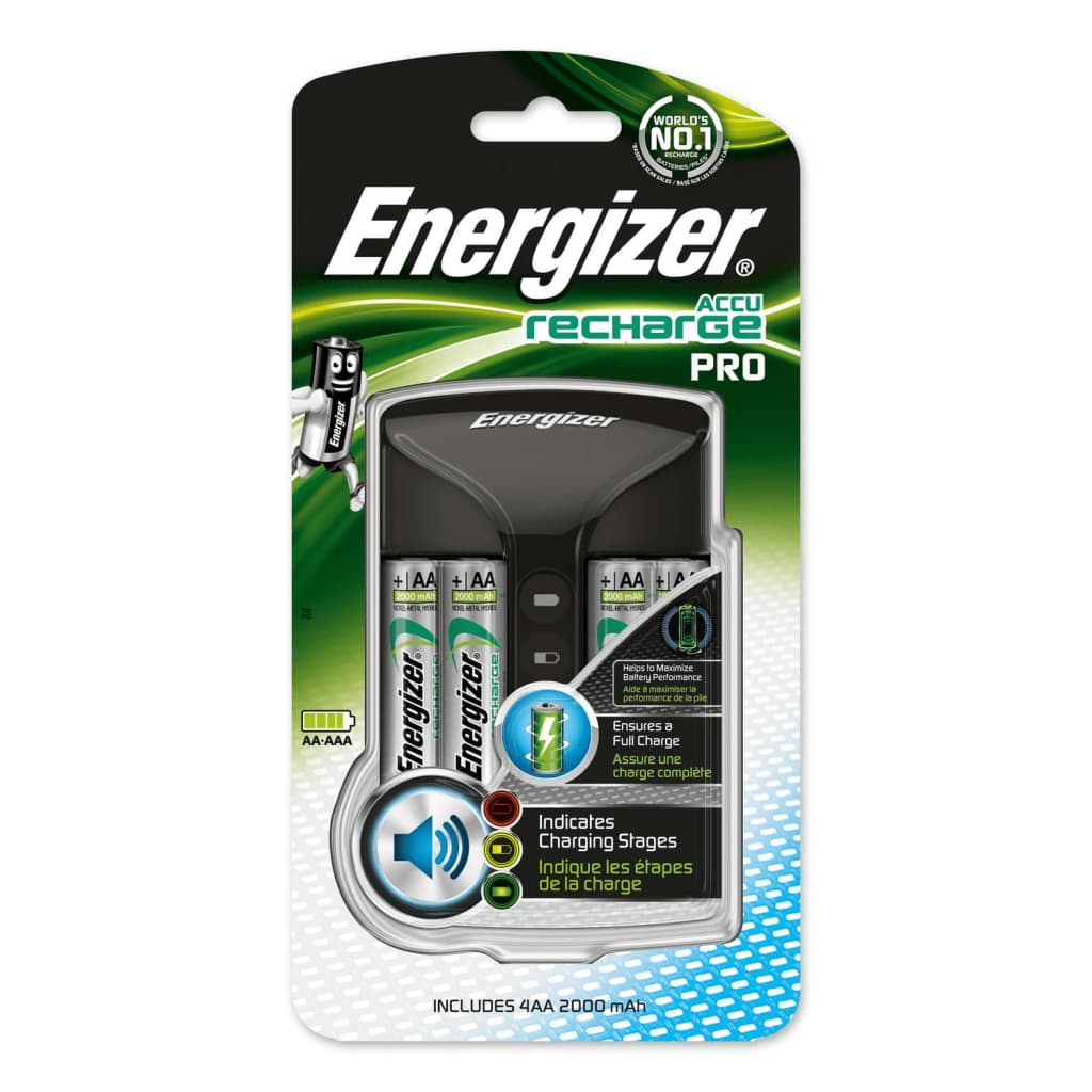 Energizer EN-639837 Aa/aaa Nimh Batterij Lader 4x Aa/hr6 2000 Mah