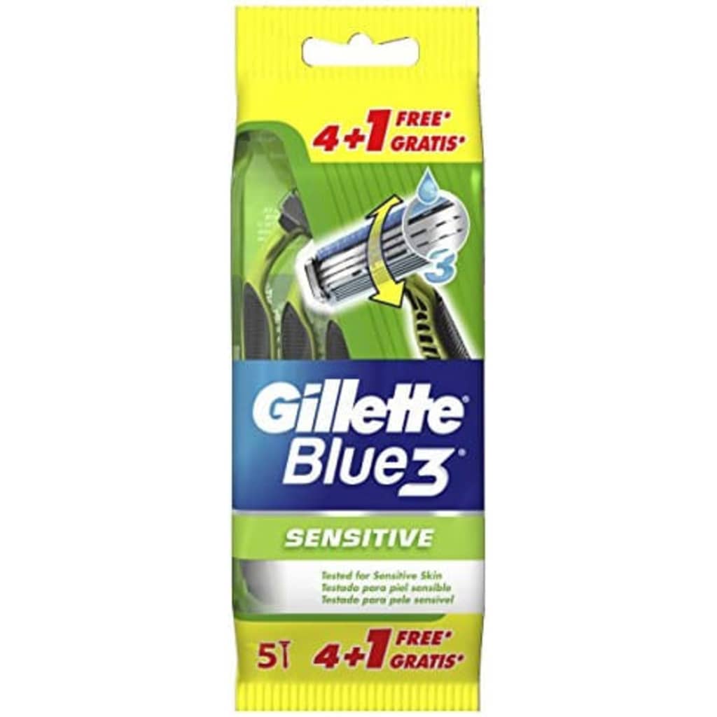 Gillette Wegwerpmesjes Blue Sensitive 5 Stuks