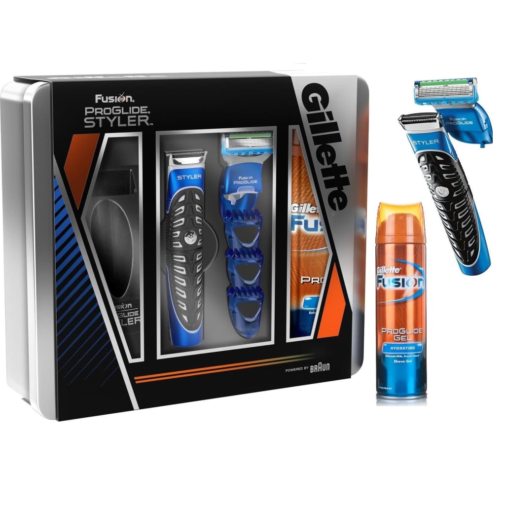 Gillette Fusion Proglide Scheerset - Styler + Scheermes + Scheergel