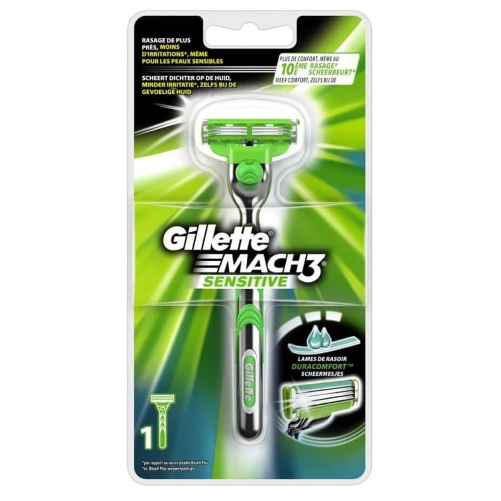 Afbeelding Gillette Mach3 Sensitive - Scheerhouder + 1 Scheermesje door Vidaxl.nl