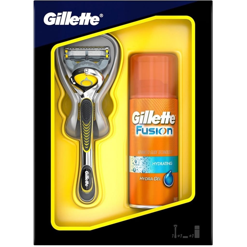 Afbeelding Gillette Fusion Proshield - Giftset: Scheermes + Scheerschuim 75 ml door Vidaxl.nl