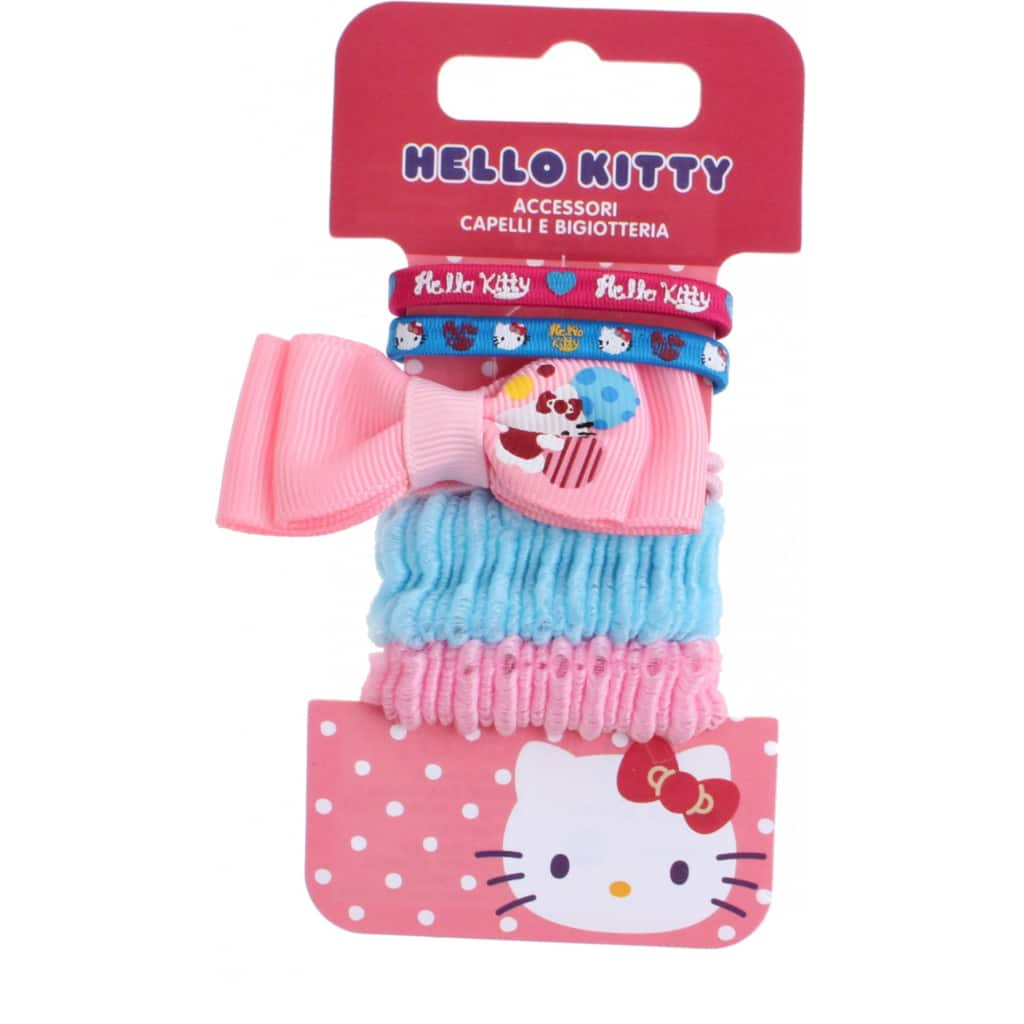 Afbeelding Hello Kitty haarelastiekjes 5-delig roze/blauw door Vidaxl.nl