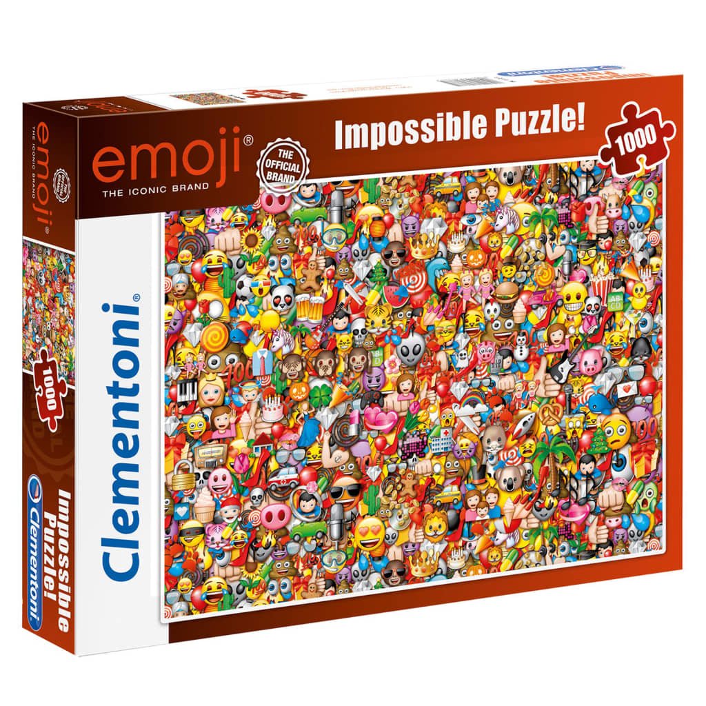 Afbeelding Clementoni Puzzel Impossible - Emoji 1000 stukjes door Vidaxl.nl
