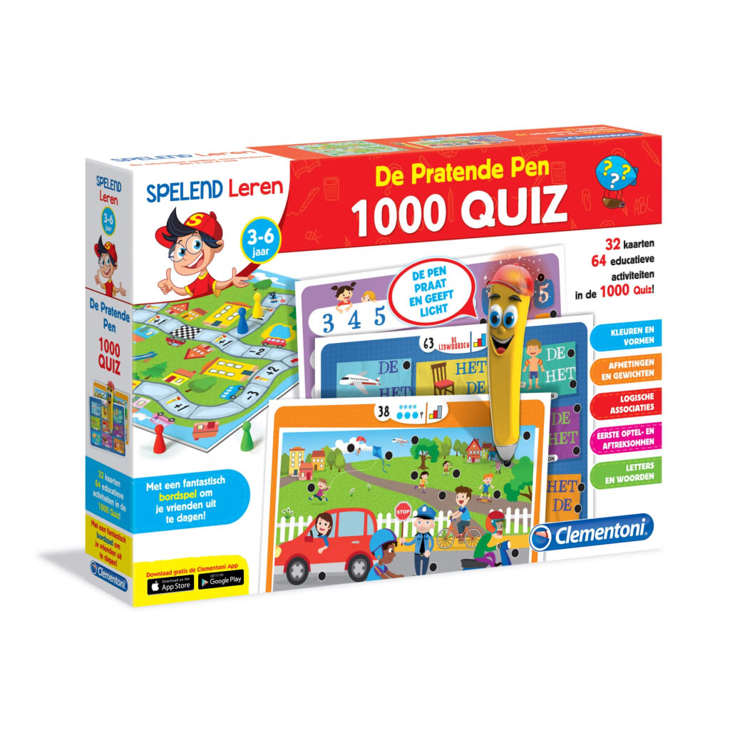 Clementoni 1000 quiz met pratende pen 37-delig