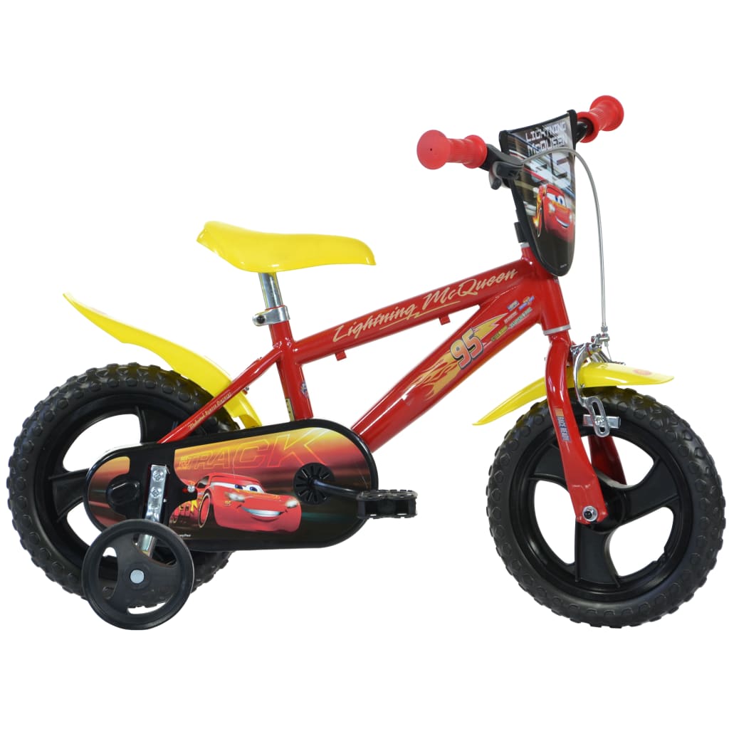 VidaXL - Dino Bikes Kinderfiets Cars 3 rood 30 cm DINO356017