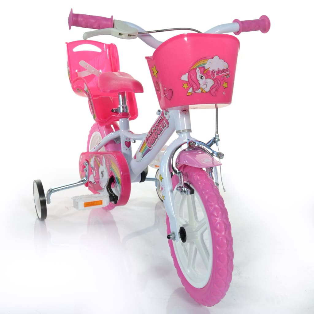 Dino Bikes Kinderfiets Unicorn 12" roze