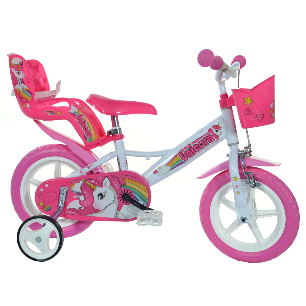 

Dino Bikes Kinderfiets Unicorn 12" roze