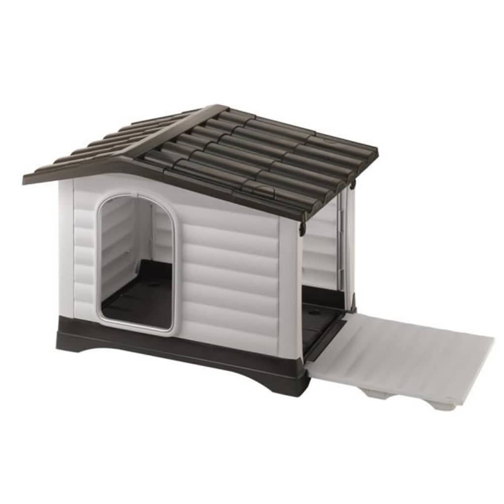 Ferplast Hundehütte Villa 70 Grau 73 x 59 x 53 cm 87253099