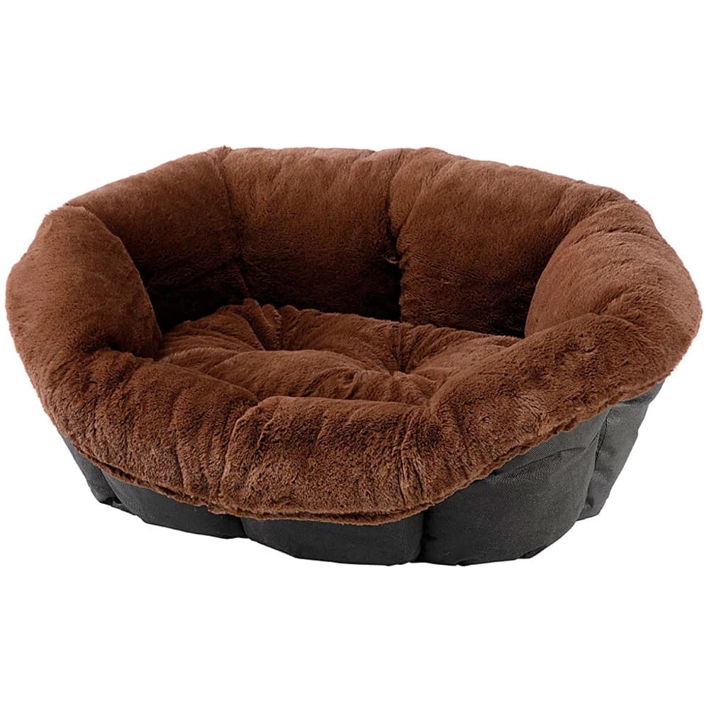 Ferplast hondenmand sofa cushion soft bruin 73x55x27 cm