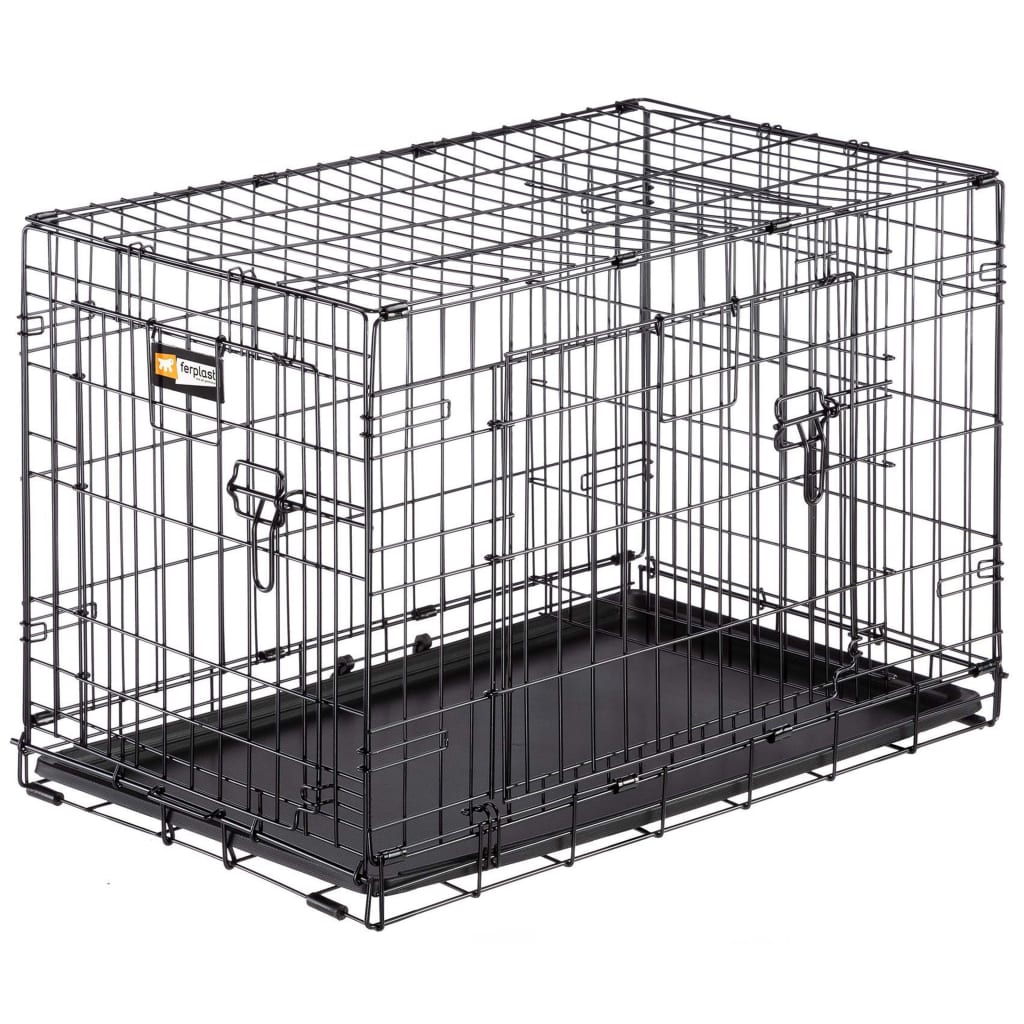 Ferplast Koiranhäkki Dog-Inn 75 77,4×48,5×54,6 cm harmaa