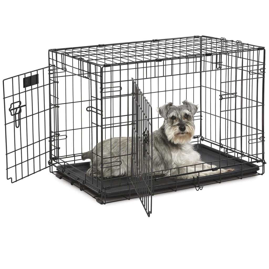 Ferplast Cușcă pentru câini Dog-Inn 75, gri, 77,4x48,5x54,6 cm