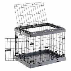 Image showcasing Ferplast Dog Crate Superior 60 62x47x50 cm Black | vidaXL.co.uk