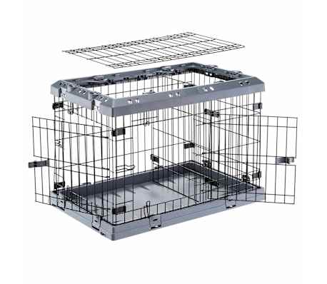 Ferplast Koiranh&auml;kki Superior 75 musta 77x51x55 cm