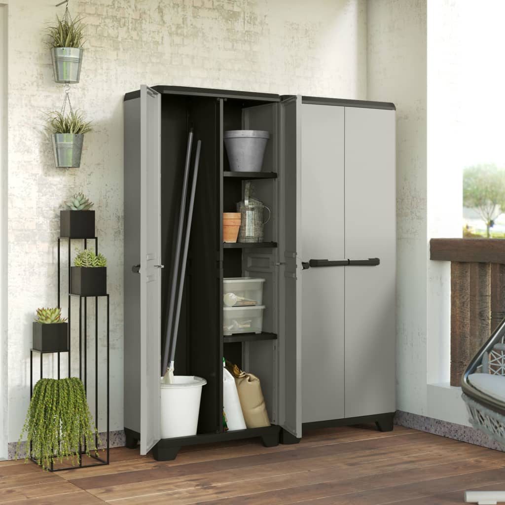 Keter Armoire de rangement polyvalente Planet gris et noir