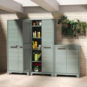 Keter Gartenschrank mit Böden Planet Jadegrün