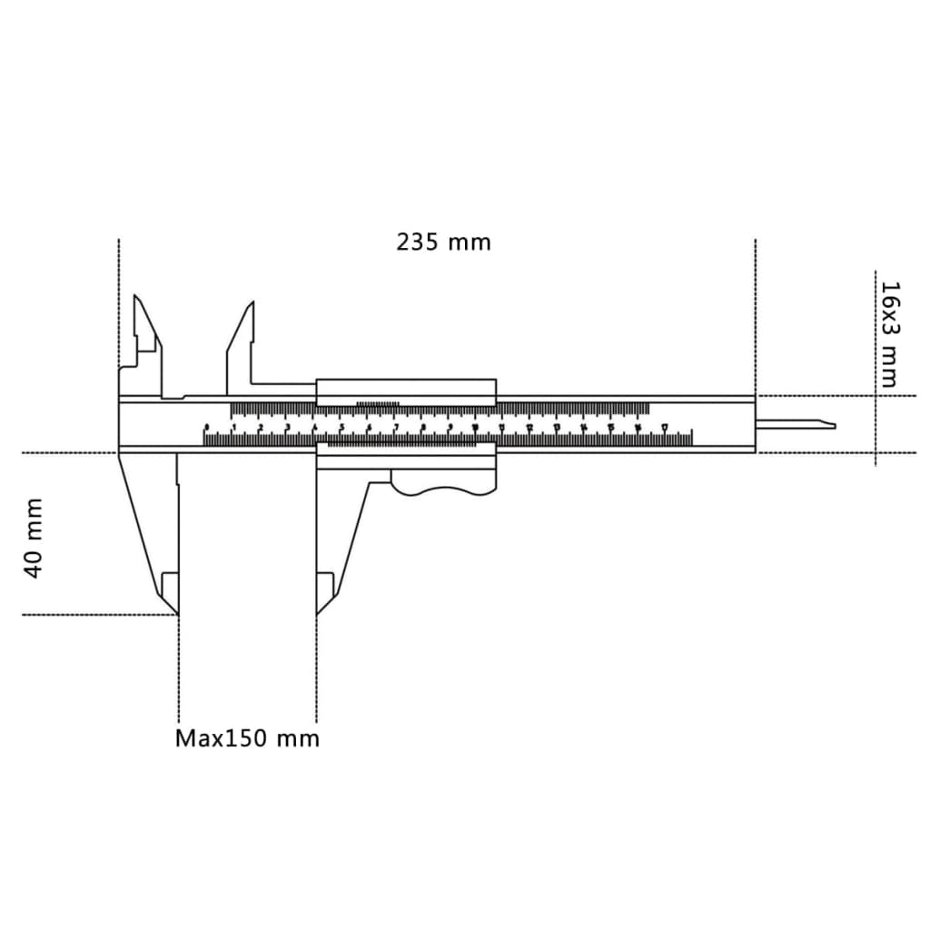 

Beta Tools schuifmaat 1650roestvast staal 016500001