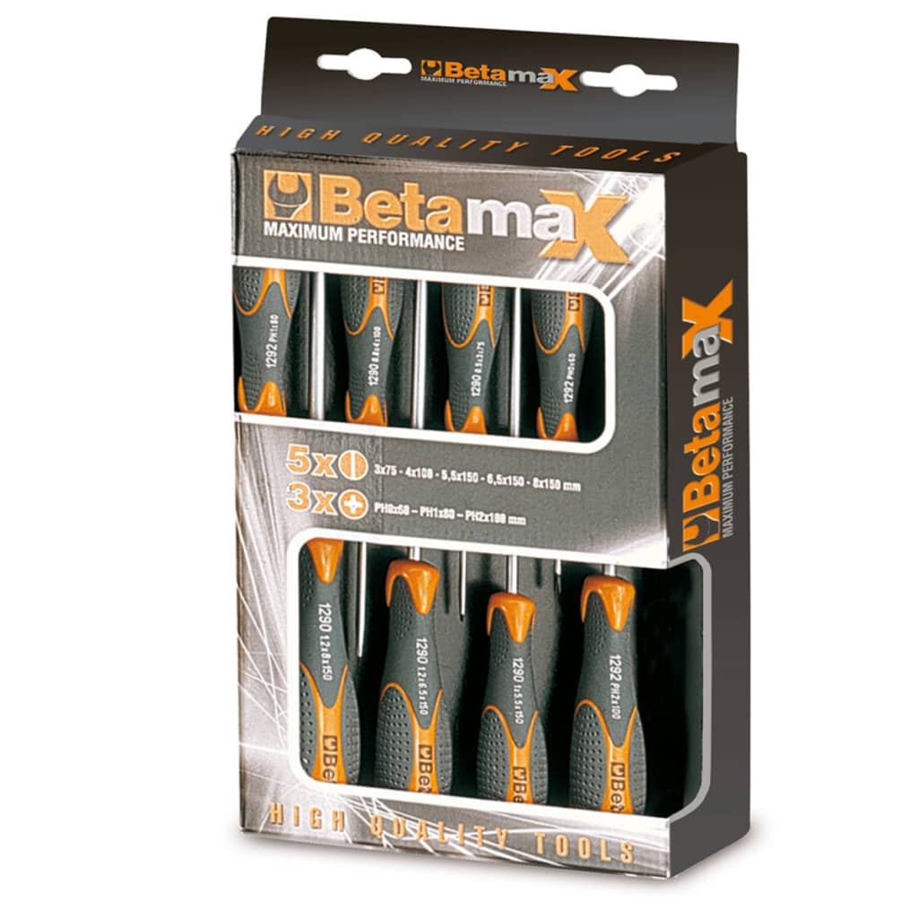 Beta Tools 8-delige schroevendraaier set 1293/D8 staal