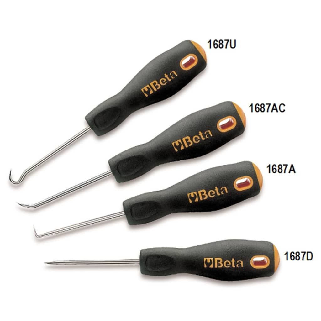 Beta Tools Kraspennenset 1687/S4 staal 4-delig 016870150