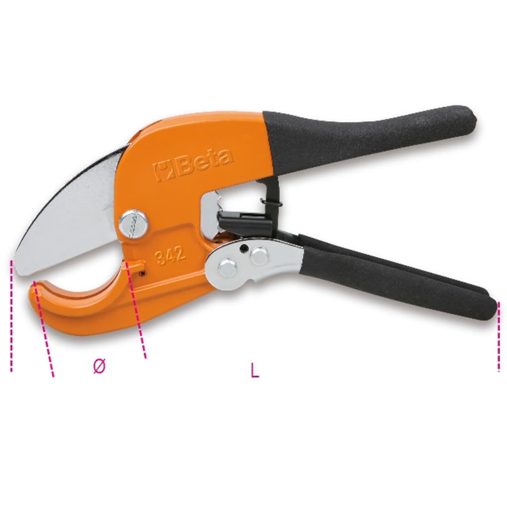

Beta Tools Ratelschaar voor kunststof pijpen 342