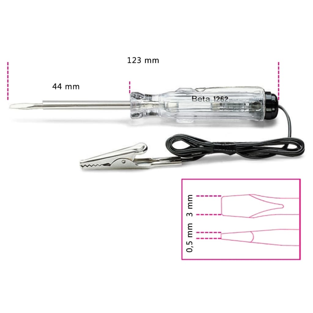 

Beta Tools spanningszoeker 1254 6-24 V 012540001
