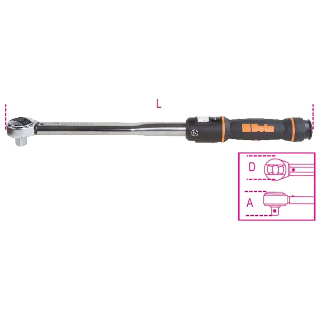 Beta Tools Click-type Torque Wrench 666N/20