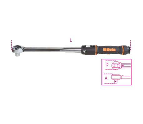 Beta Tools Click-type Torque Wrench 666N/20