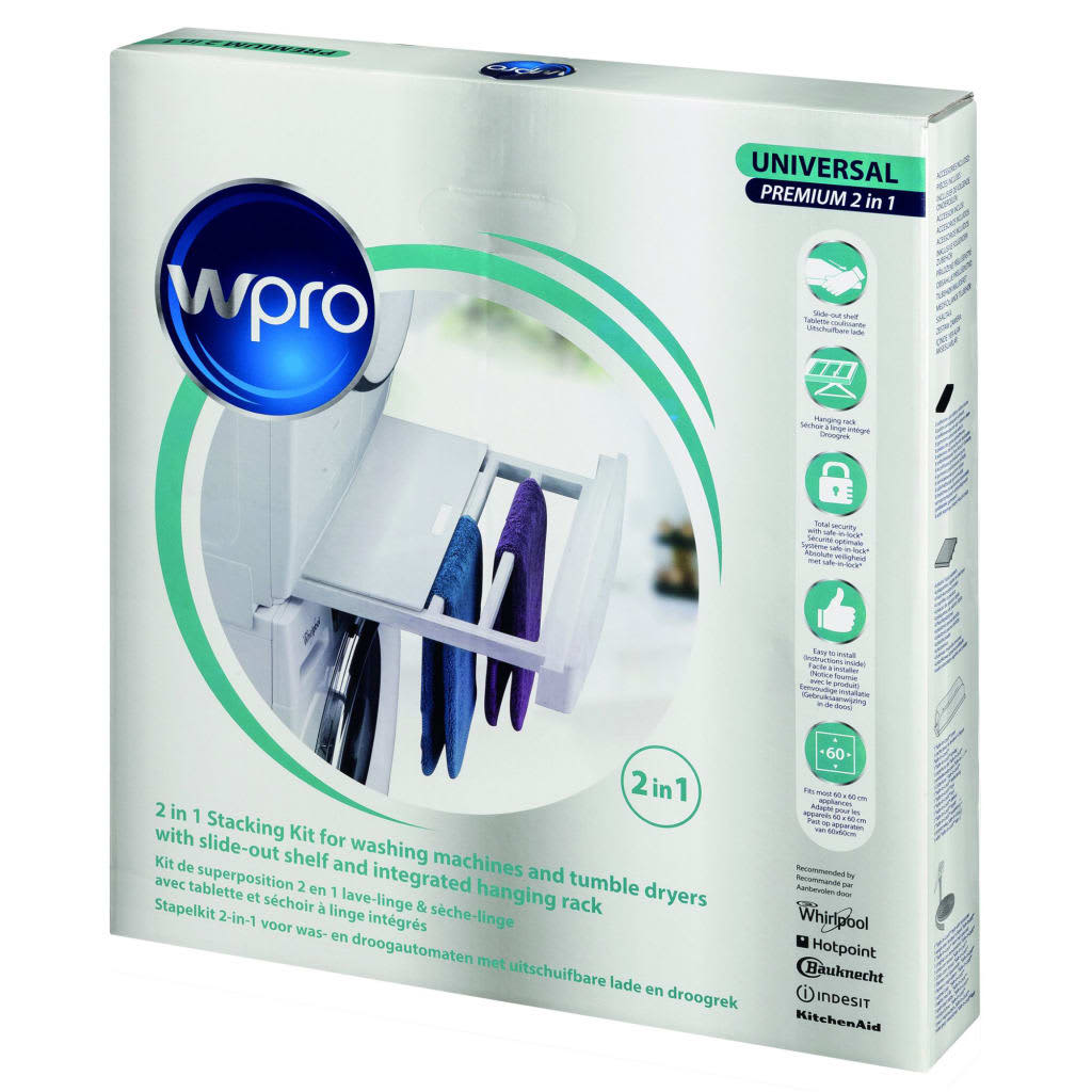 Afbeelding WPRO SKP101 Stacking kit Wit door Vidaxl.nl