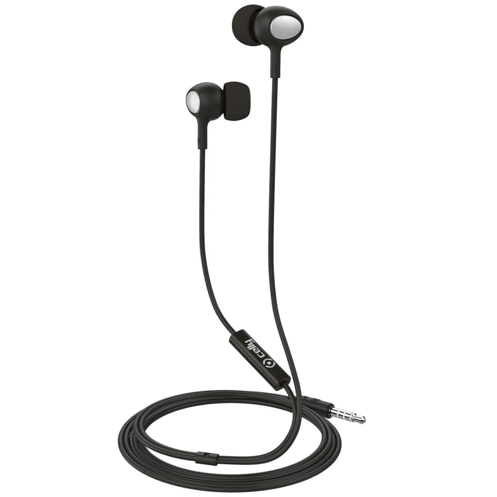 Celly in-ear oordopjes met 3.5 mm jack-aansluiting zwart