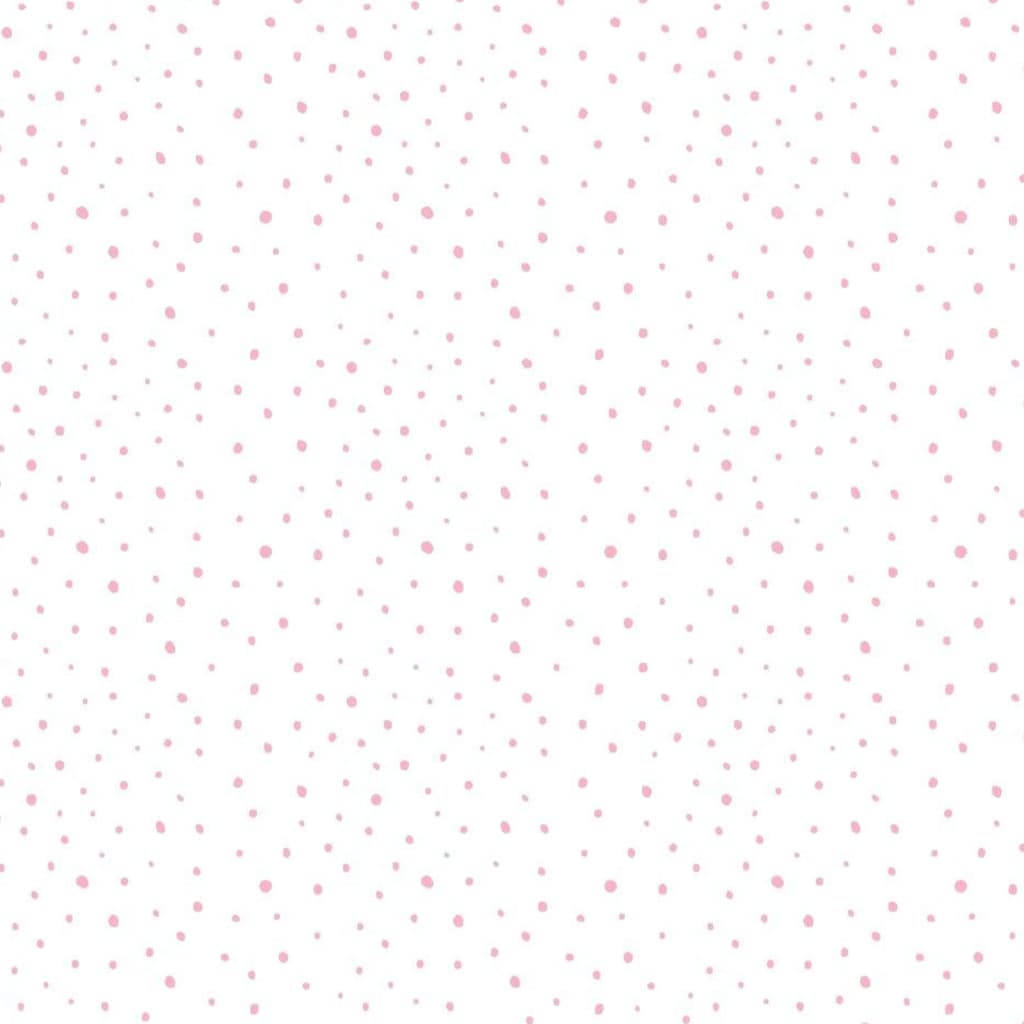 Noordwand Papier peint Mondo baby Confetti Dots Blanc, rose et beige